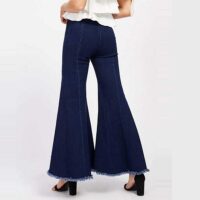 Slim Women Blue Jeans Bellbottom