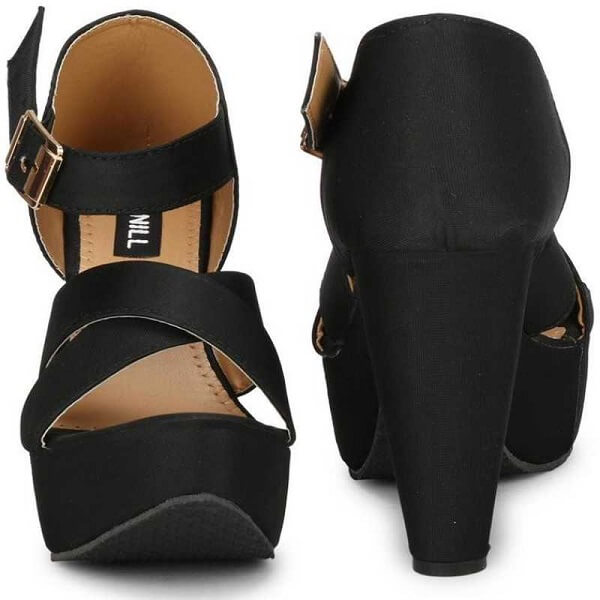 Buy Do BhaiChunky Platform Black High Heels for Women & Girls/UK7 at  Amazon.in-hkpdtq2012.edu.vn