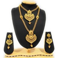 Alloy Gold-plated Necklace Jewel Set (Gold)