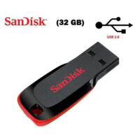 SanDisk Cruzer Blade 32 GB Flash Pen Drive (Black, Red)