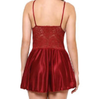 Solid Babydoll For Honeymoon (Red)