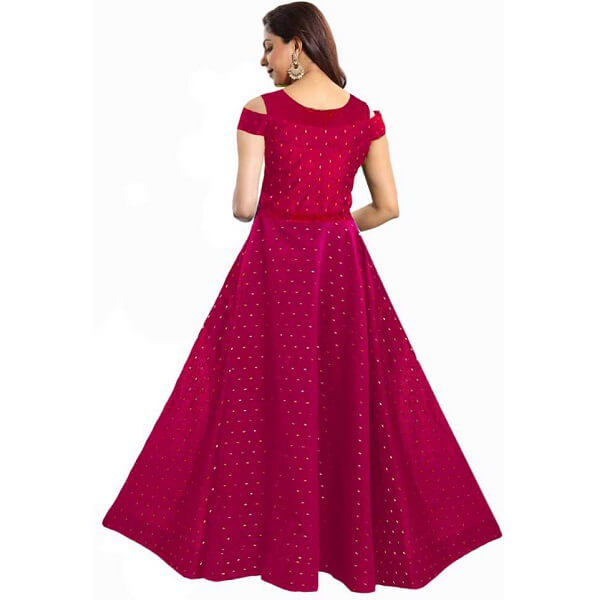 pink anarkali dress for women