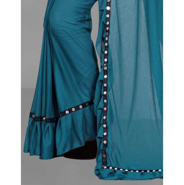 ruffled saree for women