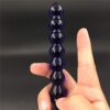 blue glass anal beads