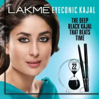 Deep Black Lakme Eyeconic Kajal Twin Pack (0.7 g)